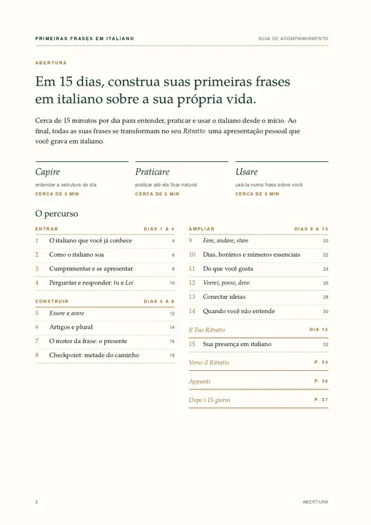 Abertura: o percurso dos 15 dias, página 2